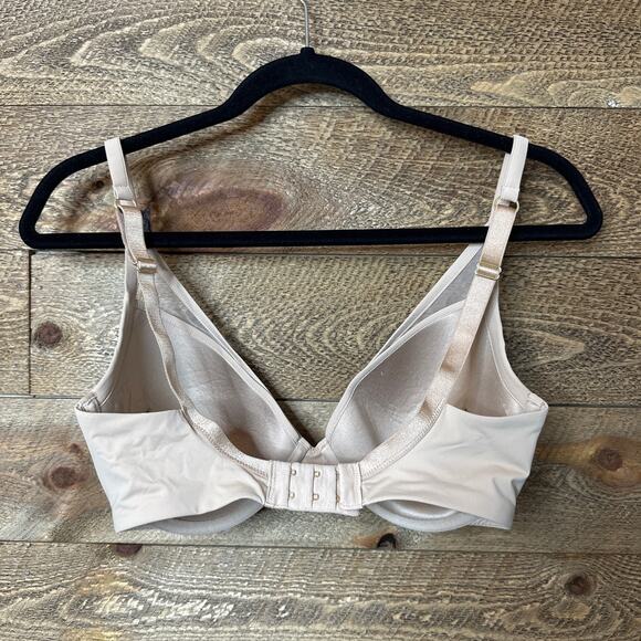 ThirdLove 24/7 Classic Upliftr Plunge Bra Cream Mesh Stretch Size 32F - Picture 4 of 5